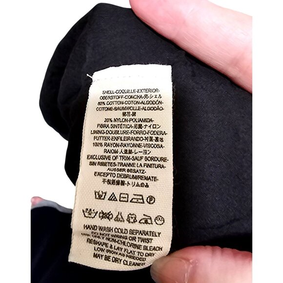 Free People Black  Sleeveless Eyelet Floral Skater Dress Size Small - Picture 7 of 13